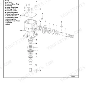 Bobcat 3FM84 Service Manual — Exploded Parts View