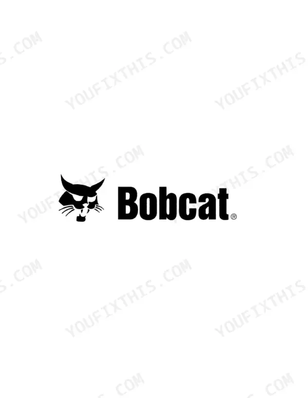 Bobcat 3FM84 three-point finish mower safety and maintenance page covering pre-service precautions and lubrication points.