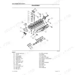 Case 6HK1 Service Manual — Exploded Parts View