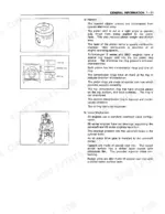 Isuzu 4BD1 6BG1 piston construction diagram showing top second oil rings and valve mechanism overview
