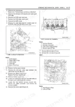 Isuzu 4HK1 6HK1 engine mechanical EGR cooler and fuel injector removal procedure with component diagrams