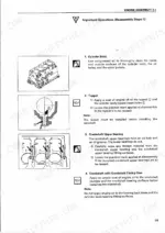 Isuzu 4JG2 engine assembly reassembly steps cylinder body tappet crankshaft upper bearing installation procedures