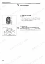 Isuzu 4JG2 alternator assembly procedures: stator coil soldering and pulley fan nut torque 5.0-6.5 kg·m