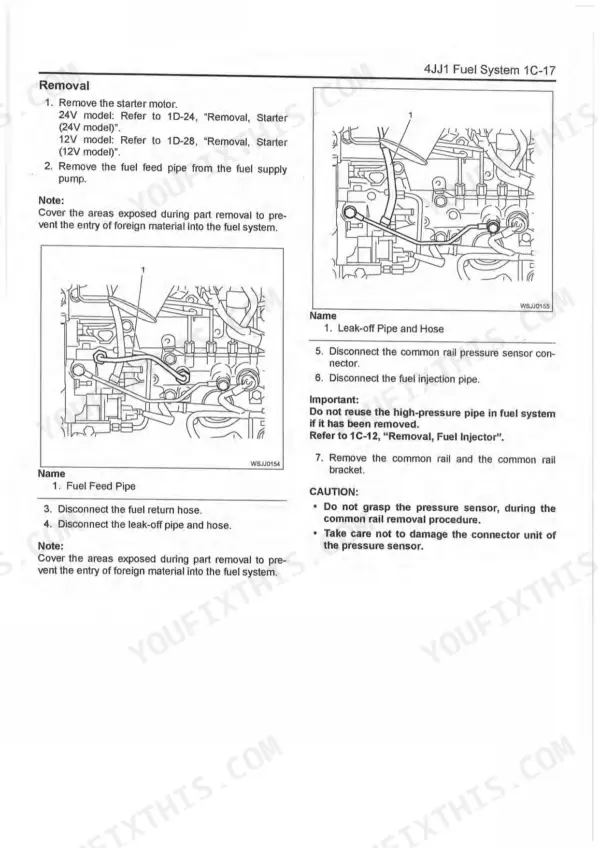 Isuzu 4JJ1 Workshop Manual — Wiring Diagram