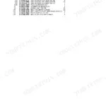 Isuzu 4JJ1XYSB02 Parts Catalog — Parts Number List