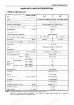 Isuzu 4LB1 4LB1T main data and specifications table: displacement, compression ratio, valve clearance, injection pressure