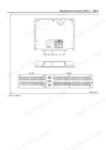 Isuzu 6HK1 ECM connector pin layout diagram showing 60-pin and 94-pin connector face views with numbered terminal positions