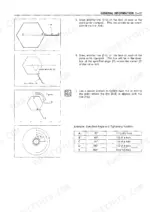 Isuzu 6RB1 6RB1T angle tightening procedure diagrams and bolt rotation angle reference table 30-360 degrees