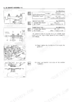 Isuzu 6RB1 6RB1T engine assembly nozzle holder flange and injection pipe sleeve nut torque specs with installation diagrams