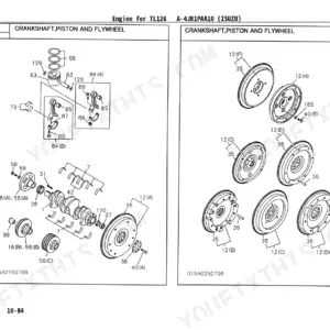 Isuzu A-4JB1PAA10 Parts Catalog — Engine Parts Diagram