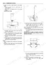 Isuzu AA-6HK1T BB-6HK1T injection nozzle sleeve and valve seat insert installation procedures