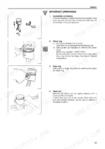 Isuzu AA-6SD1T piston disassembly procedures: connecting rod bearing, piston ring, snap ring, and piston pin removal