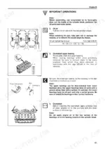 Isuzu AA-6SD1T engine assembly procedures for oil jet torque, crankshaft upper bearing installation, and crankshaft lubrication