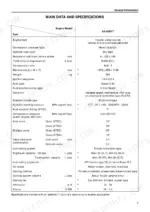 Isuzu AA-6SD1T main data and specifications table: displacement, compression ratio, valve timing, oil capacity