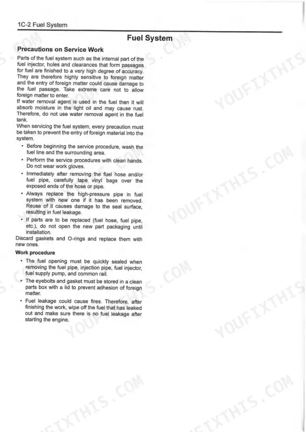 Isuzu AI-4JJ1X Shop Manual — Troubleshooting Procedures