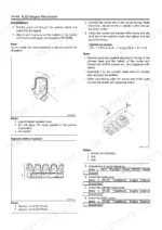 Isuzu AU-4LE2 BV-4LE2 engine mechanical rocker arm bracket installation procedure with sealant application diagrams