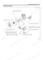 Isuzu AU-4LE2 BV-4LE2 engine mechanical torque specs diagram fan alternator starter belt components N·m lb·ft
