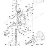 Isuzu BB-4BG1-TRE injection pump exploded view parts diagram with numbered components Fig.24
