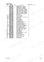Isuzu BB-4BG1-TRE cylinder block parts list with part numbers, quantities, and descriptions