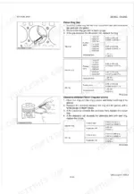Kubota 03-M-E2B D1503-M V2003-M diesel engine piston ring gap and ring-to-groove clearance specs table