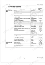 Kubota 03-M-E2B D1503-M V2403-M troubleshooting table: Engine Does Not Start and Starter Does Not Run symptoms, causes, solutions