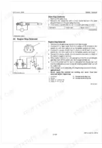 kubota-03-m-series-diesel-engines-shop-manual-9y011-02132-exploded-view-118.webp Kubota 03-M Series glow plug continuity test and engine stop solenoid inspection procedures with circuit diagrams