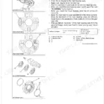 Kubota 03-M-DI-E4B 03-M-E4BG main bearing case assembly removal reassembly procedure with torque spec 46-50 Nm
