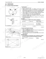 Kubota 05-E2B, 05-E2BG engine clearances and tolerance specifications table