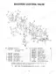 Kubota 4540 backhoe control valve exploded view with 19-part numbered diagram and parts list