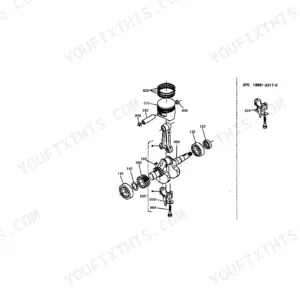 Kubota AT70S-AMERICA parts catalog page 14 engine components exploded view diagram