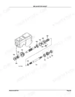 Kubota B1550E drivetrain parts exploded view diagram page 134 parts catalog