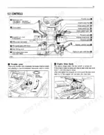 Kubota B1550HST B1750HST operator manual page 19 controls layout diagram with labeled operator controls