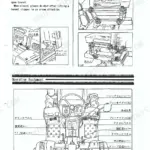 Kubota B1600 B1600DT service manual page 7 exploded view diagram with component parts