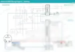 kubota-b1600-compact-tractor-technical-manual-page-4.webp Kubota B1600 starting system wiring diagram showing control panel, glow plugs, starter motor, 12V battery, and 12-way connector