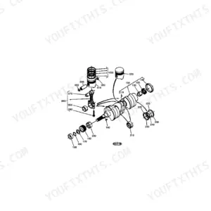 Kubota B20 engine parts exploded view with part numbers, page 10