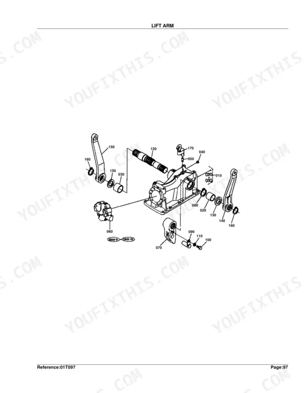 Kubota B20 hydraulic system parts list with part numbers and component diagram