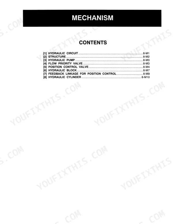 Kubota B21 TL421 BT751 hydraulic system circuit diagram page 279