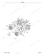 kubota-b2150e-tractor-parts-catalog-drivetrain-parts-110.webp Kubota B2150E clutch exploded view diagram with numbered component parts and assembly reference