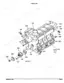 Kubota B2150E crankcase exploded view diagram with numbered component parts and assembly references