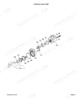 Kubota B2150HSD hydraulic gear pump exploded view diagram with numbered component parts