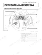 kubota-b2320-to-b2920hsd-tractor-operator-manual-6c300-6311-6-controls-23.webp Kubota B2320 B2620 B2920 instrument panel and controls diagram showing steering wheel, gauges, switches, and hand controls with numbered callouts