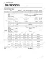 kubota-b2320-to-b2920hsd-tractor-operator-manual-6c300-6311-6-specs-18.webp Kubota B2320, B2620, B2920 specification table with engine, capacity, dimension, weight, and clutch data