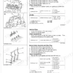 Kubota B2320HSD, B2920HSD engine cylinder head and valves disassembly assembly procedures with torque specifications