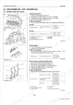 kubota-b2320hsd-b2920hsd-tractor-workshop-manual-9y111-02013-exploded-view-105.webp Kubota B2320HSD, B2920HSD engine cylinder head and valves disassembly assembly procedures with torque specifications