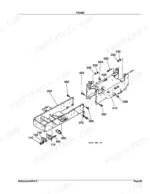 kubota-b2400hse-tractor-parts-catalog-chassis-parts-125.webp Kubota B2400HSE frame exploded view diagram with numbered component parts and assembly references