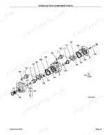 kubota-b2410hsdb-tractor-parts-catalog-hydraulic-parts-74.webp Kubota B2410HSDB hydraulic pump component parts exploded view diagram with numbered reference callouts
