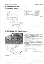 kubota-b2630hsd-b3030hsd-b3030hsdc-tractor-workshop-manual-9y011-13494-wiring-314.webp Kubota B2630HSD B3030HSD B3030HSDC independent PTO hydraulic circuit diagram and control valve assembly with labeled components