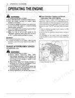 kubota-b2650-b3350-b3350su-tractor-operator-manual-6c410-6311-8-operations-30.webp Kubota B3350 B3350SU operating engine procedures with DPF muffler diagram and exhaust aftertreatment safety warnings