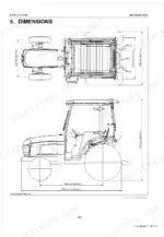 kubota-b3000-aus-tractor-workshop-manual-9y111-06230-specs-14.webp Kubota B3000-AUS dimensions diagram showing top and side views with measurements in mm and inches