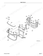 kubota-b3030hsd-tractor-parts-catalog-cab-parts-258.webp Kubota B3030HSD front grille exploded view diagram with numbered component parts and assembly reference A535